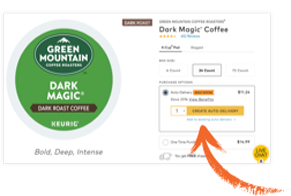 Select Auto-Delivery while purchasing